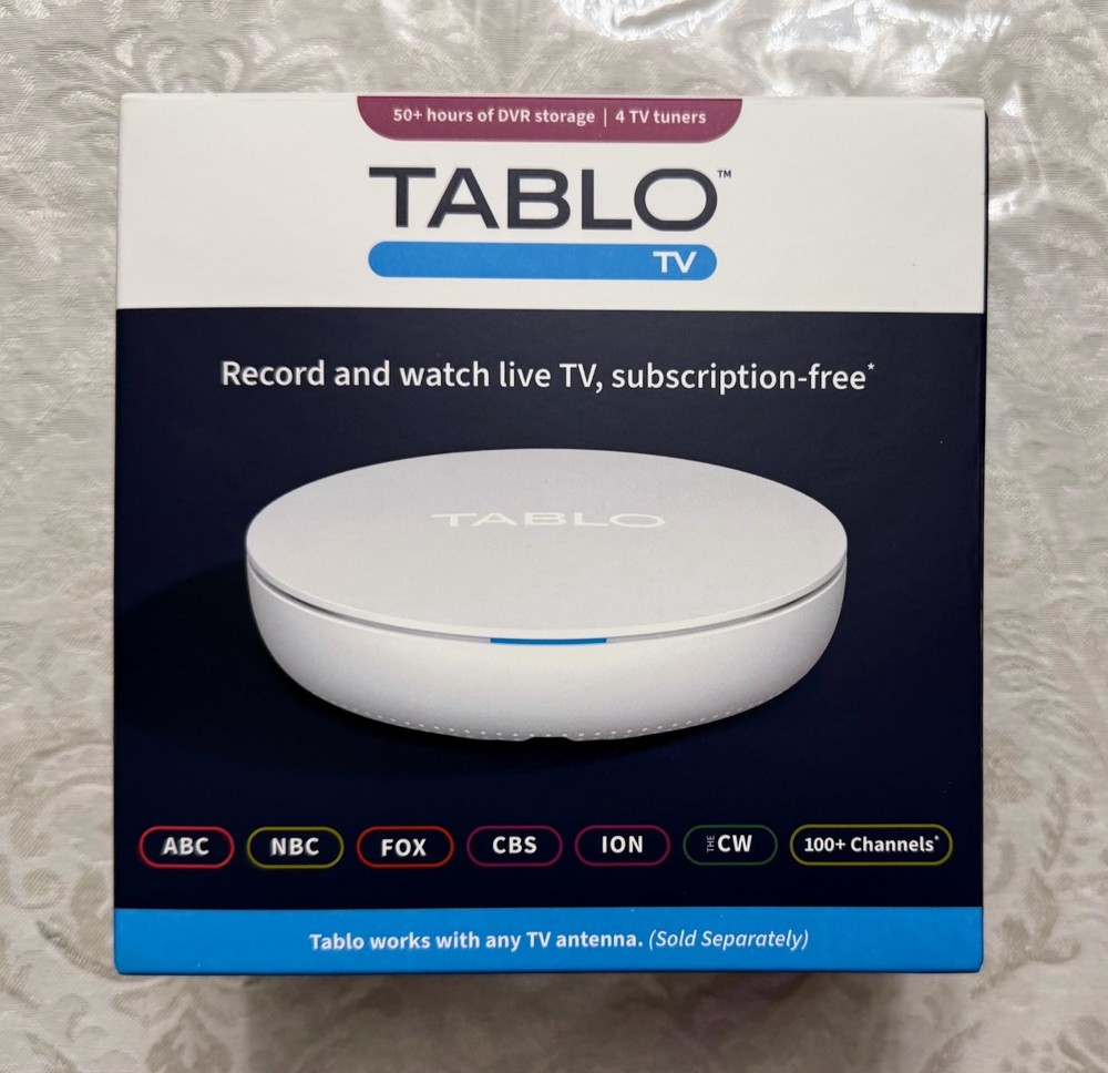 Tablo TV 4th Gen 4-Tuner Over-The-Air (OTA) DVR For TV Recording 128 GB Open Box