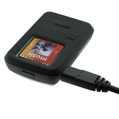 2X Black Silicone Skin Case for Sandisk Sansa Clip Zip MP3 Player Cover Holder