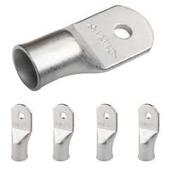 5pcs 4/0 AWG 1/4″ Stud Tinned Copper Wire Lugs, Battery Lugs, Ring Terminals,…