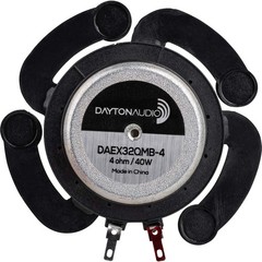 Dayton Audio DAEX32QMB-4 Quad Feet Mega Bass 32mm Exciter 40W 4 Ohm Black