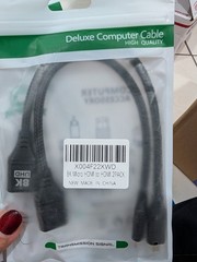 3pk/8K Micro HDMI Male to HDMI Standard Female Adapter Cable 2 Pack Black