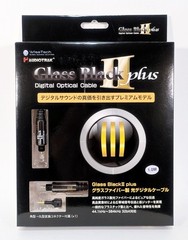 AUDIOTRAK Glass Black 2 Plus 1m Optical Digital Cable WiseTech Japan New