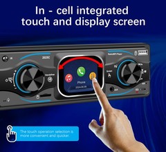 Car Stereo Radio MP3 Player Single 1 DIN AUX USB BT FM Audio Head Unit Receiver