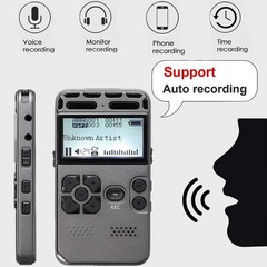 Rechargeable LCD Digital Audio Sound Voice Recorder Dictaphone MP3 Player