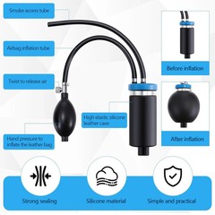 2 Pcs Universal Easy Intake Adapter Automotive Smoke Machine Inflatable Bladder