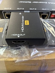 HDMI Extender Splitter Up to 165ft 1 in 4 Out Over Cat5e or 6 or 7 Repeater B…