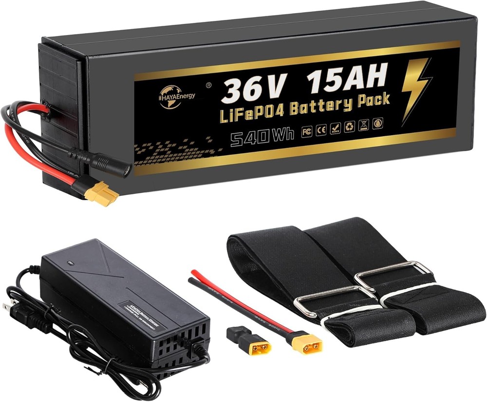 HAYAEnergy 36V 15Ah 18Ah Battery Pack LiF_ePo4 Batteries for 750W Motor Eb_ike