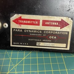 Made in U.S.A. Para Dynamics Corporation PDC 600 RF Power Scanner SWR Mod