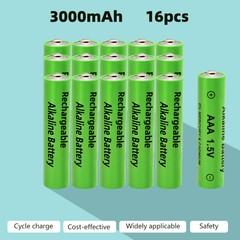 Rechargeable Battery 3000mAh 1.5V AA AAA Alkaline Batteries 1000 Cycle for Light