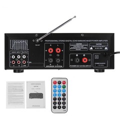 2000W 2CH bluetooth Power Amplifier Stereo Receiver Home Theater Audio Amp US