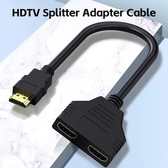 4K HDMI Cable Splitter Adapter 2.0 Converter 1 In 2 Out 1 Male to 2 Female lot