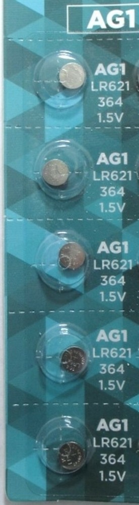 5 AG1 364 LR621 531 SR60 1.5V Alkaline Button Cell Watch Batteries Ship From USA