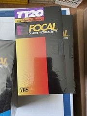 Lot 8 Focal T120 Blank VHS Tape Quality Videocassette Up To 6 Hours New Sealed