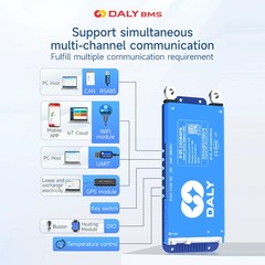 Daly Smart BMS 200A 4S-24S with Active Balancer for Li-ion LiFePO4 12V-72V packs