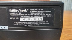 Radio Shack Pro-2030 80-Channel HF/UHF/VHF AM/FM Scanner + Power Supply