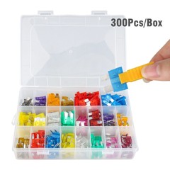 300Pcs Car Blade Fuse Assortment Assorted Kit Blade Set Auto Truck Automotive