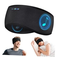 Sleep Headphones Bluetooth 6.0 Headband, 3-IN-Sleeping Headband 1 Black
