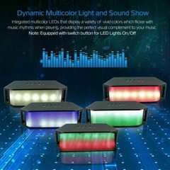 Wireless Rechargeable Speaker 108dB Party Travel Hiking Hands-free FM Christmas