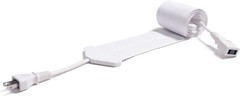 Thinnest 0.9mm power flat cord in the world 50cm white from JAPAN