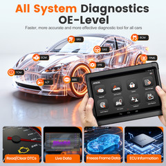 ANCEL X6 Car Diagnostic Tool Bidirectional All Systems OBD2 Scanner Code Reader