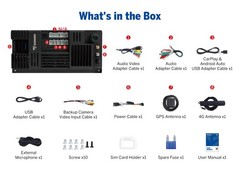 UX7SK Plus 2 DIN 10.1″ QLED 6+64GB Android 14 Car Stereo System CarPlay GPS DSP