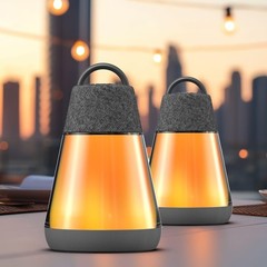 ION Luma Duo Lantern Bluetooth Speaker Pair (2 Speaker) –360° Sound, Multi-Color