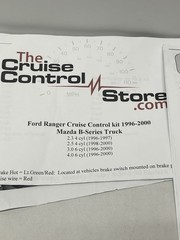 ROSTRA 250-1223 UNIVERSAL ELECTRONIC CRUISE CONTROL KIT (Switch Not Included)