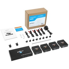 gofanco 1080p 1×4 HDMI Extender Splitter Over CAT5e/6/7 Cable – Up to 165ft