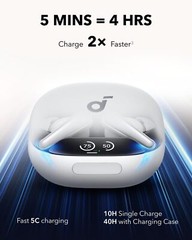 Soundcore Liberty 4 Pro Wireless Earbuds 7-Sensor Real-Time Adaptive NC|Refurb