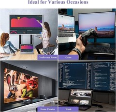 WAVLINK HDMI Splitter Display Dual Monitor, USB A or USB-C to Dual HDMI Adapter