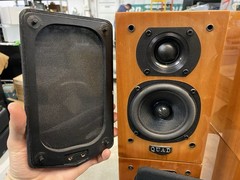Lot of 5 Quad L-ite 6 Ohm Speakers (1) Center Channel (4) Satellite – SHOWN WORK