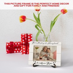 Qiwog Grandma Photo Frame – There’s This Boy Who Stole 5.7 x 8 inches, Rustic