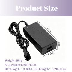 Adjustable Bed Base Power Supply Power Cord for Smart Motion 1.0, 2.0