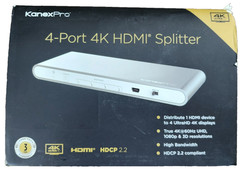 KanexPro SP-HD1X44K 4-Port 4K HDMI Splitter 1×4 4K@60Hz UHD HDCP 2.2 HDR EDID