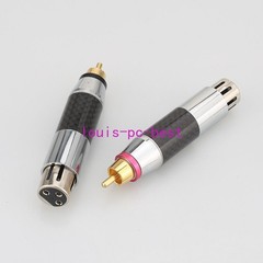 2x XLR Female to RCA Male and 2x XLR Male To RCA Male Socket Adapter