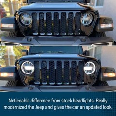 9in LED HEADLIGHTS HALO LED FOG LIGHT COMBO FOR JEEP WRANGLER JL JT 2018-2024