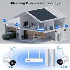 Hiseeu 10CH NVR 3MP 2.4G/5G WIFI Outdoor Audio Security Camera System CCTV HDD