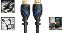 3 ft HDMI Cables – Supports 4K, 3D, & Audio Return Channel – 3 Pack