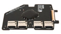 iFlash Quad MicroSD Adapter iPod 5G 6G 7G Video Classic Upto 4x Micro SD Cards
