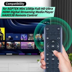 ABS Durable Remote Control for AGPTEK Mini 1080p – Seamless Streaming Experience