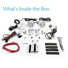 Pyle PLMCA60 300W Motorcycle/ATV Waterproof Speaker & Amp Audio Kit AUX In