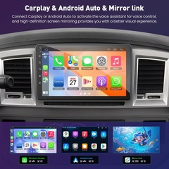 4GB RAM + 64GB ROM Android Car Radio for Dodge Ram 1500/2500/3500 2006 2007…