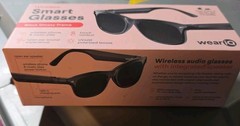 New WeariQ Wireless Smart Glasses Bluetooth, Black Polarized Lenses,