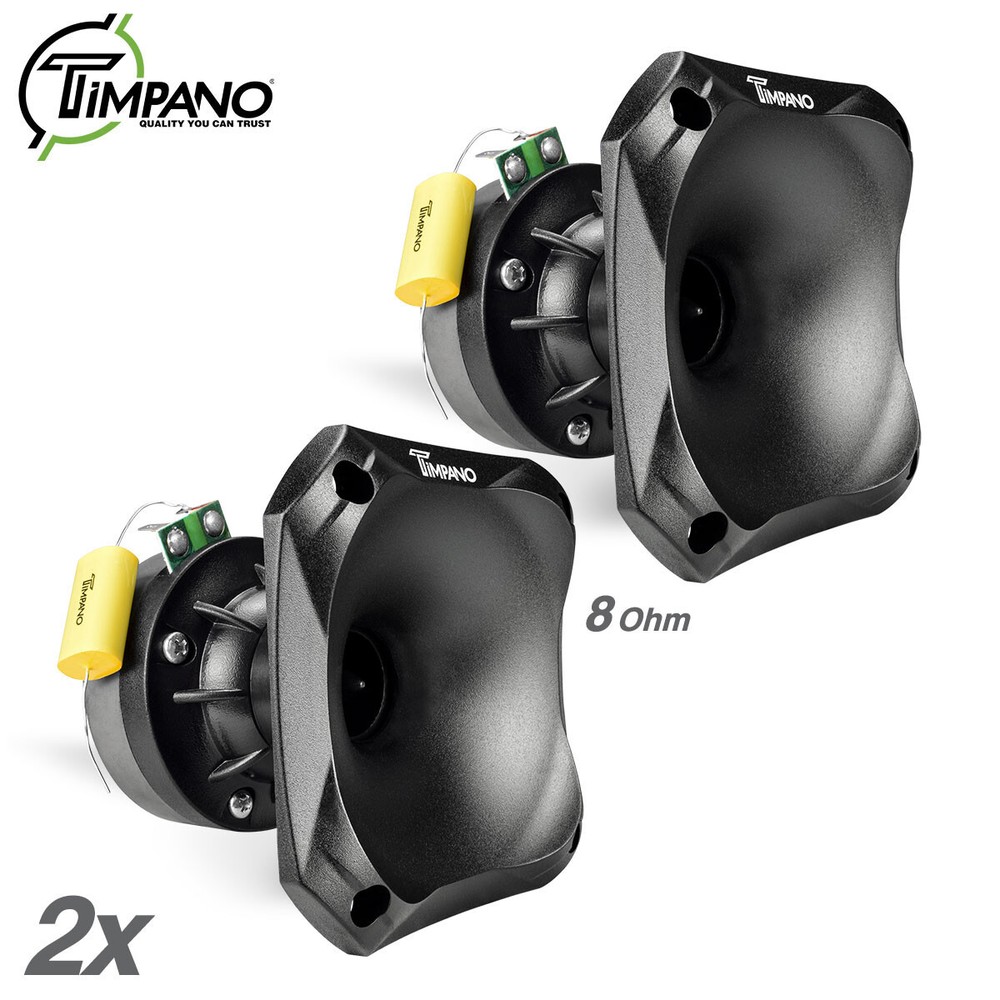2x Timpano TPT-DH175 Slim 1″ Ferrite Compression Driver 1in. Exit Waveguide Pro