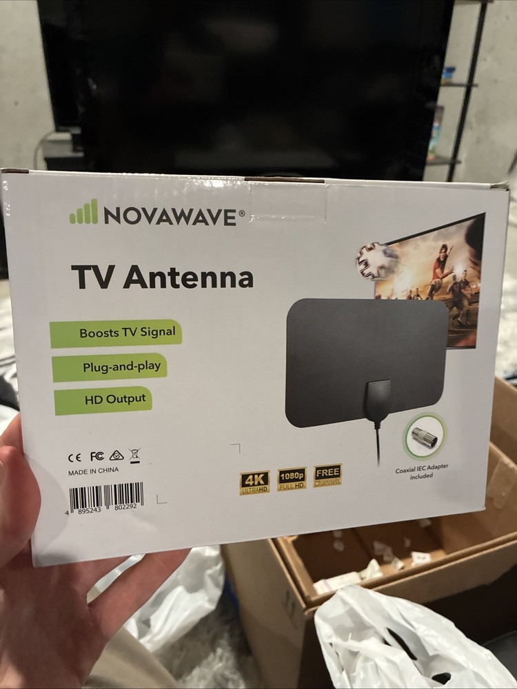 Novawave Antenna TV Boost Signal Plug And Play New In Box