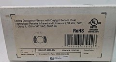 Greengate Cooper OAC-DT-2000-MV Ceiling Occupancy Daylight Sensor, Passive White