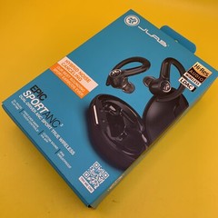 NEW JLab Epic Sport ANC 3 Dual Driver Earbuds Black, iOS/Android, Sporthook, Gym