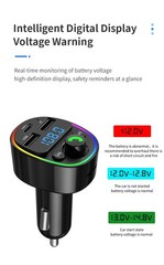 Car phone charger BT FM Transmitter Player handsfree support U disk TF card