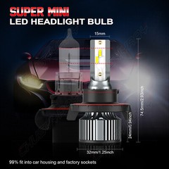 For GMC YUKON XL 1500 2007-2014 – LED Headlight Bulbs High&low beam 9008/H13 Kit