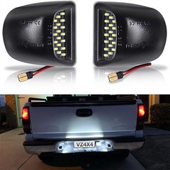 Bright White LED Tag License Plate Light Assembly For Chevy Silverado 1500 99-13